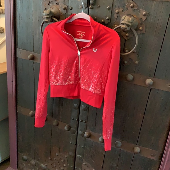 True religion crop shimmer zip up. - Picture 11 of 16